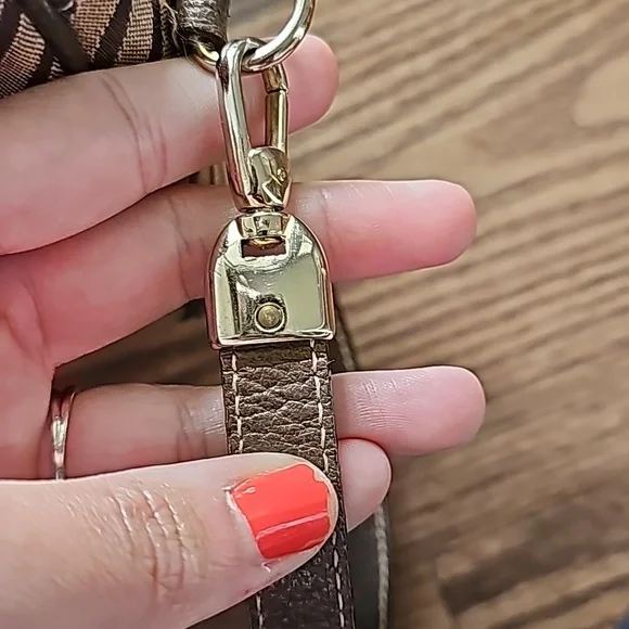 LAST DAY! Mark Cross 1845 Vintage Canvas and Leather Zebra Stripe Bag - Picture 9 of 14